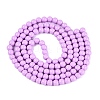 Painted Glass Bead Strands X-DGLA-S071-6mm-B38-2