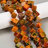 Dyed Natural Agate Beads Strands G-U029-D01-1