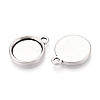 Tibetan Style Alloy Pendant Cabochon Settings PALLOY-N178-13AS-B-2
