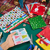 15Pcs 2 Bags 2 Styles Christmas Cotton Fabric DIY-TA0014-62-6