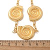 304 Stainless Steel 3 Snail Bib Necklaces for Women NJEW-Z061-05G-02-5