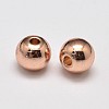 Rack Plating Brass Round Spacer Beads X1-KK-I601-6mm-RG-RS-1