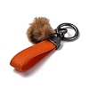 Plush & Imitation Leather Keychain KEYC-K023-01B-03-2