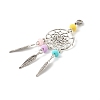 Tibetan Style Alloy Big Pendants HJEW-JM00497-01-2