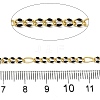 Handmade Brass Enamel Oval Link Chains CHC-L053-08G-06-2
