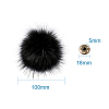 Soft Pom Pom Sewing Snap Buttons Accessories SNAP-TA0001-01G-11