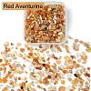 50G Natural Red Aventurine Chip Beads G-YW0001-68-2