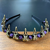 Plague Doctor Natural Amethyst Hair Bands PW-WG2F14A-03-1