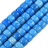 Dyed Glass Beads Strands GLAA-H037-01G-1