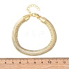 Brass Snake Chain Bracelets for Women BJEW-C140-25G-5
