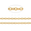 3.28 Feet Ion Plating(IP) 304 Stainless Steel Textured Cable Chains X-CHS-H012-01G-2