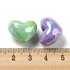UV Plating Opaque Acrylic Beads OACR-E031-09-3