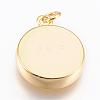 Brass Pendant Cabochon Settings KK-P146-06G-2