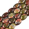 Natural Unakite Beads Strands G-M206-53-4