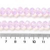 Baking Paint Transparent Glass Beads Strands X-DGLA-A034-J8MM-D09-4