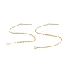 Rack Plating Brass Stud Earring Findings LS-KK-E081-01G-1