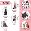 12Pcs 4 Styles Printed Acrylic Pendants OACR-TA0004-14A-4