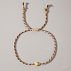 Mother's Day Adjustable Brass Bead Braided Bead Bracelets YE2550-9-1