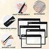 5 Sizes Transparent PVC Zipper Jewelry Bag Gift Pouch ABAG-CN0001-11C-5