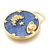 Brass Enamel Pendants KK-S049-11G-2