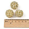 Brass Rhinestone Beads RSB082-NFG-4