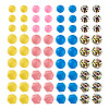 96Pcs 12 Styles Food Grade Eco-Friendly Silicone Beads SIL-TA0003-54-2