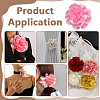 Flower Polyester Brooches JEWB-WH0039-56A-5