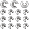 SUNNYCLUE 304 Stainless Steel Crimp Beads Covers STAS-SC0007-02B-1