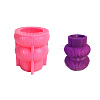 Ribbed Pillar Geometry Scented Candle Silicone Molds LS-DIY-G106-01A-1
