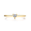 Brass Micro Pave Cubic Zirconia Finger Rings for Women FS-WG4BC3F-03-1