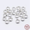925 Sterling Silver Split Jump Rings STER-F036-01S-0.6x8mm-3