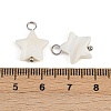 Natural Shell Star Pendants STAS-D378-35P-3