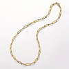 Stainless Steel Minimalist Paperclip Chain Necklaces for Women PQ9782-2