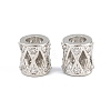 Brass Micro Pave Clear Cubic Zirconia European Beads CU-CBA6A75-24P-1