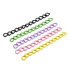 100Pcs Spray Painted Iron Curb Chain Extender CH-YW0002-02-2
