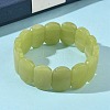Natural Lemon Quartz Beads Stretch Bracelets for Women Men BJEW-I323-02Q-2