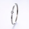 304 Stainless Steel Bangles BJEW-P222-08P-1
