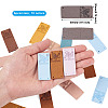 Biyun 60Pcs 10 Colors Microfiber Leather Labels DIY-BY0001-15-10