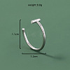 304 Stainless Steel Hoop Nose Rings WG032BD-13-1