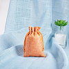 Burlap Packing Pouches Drawstring Bags ABAG-BC0001-10-6