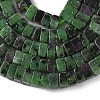 Natural Ruby in Zoisite Beads Strands G-A280-C09-01-5