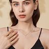 10Pcs 2 Colors Rack Plating Brass & Clear Cubic Zirconia Pendants KK-HS0001-11-6