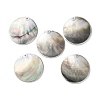 Natural Black Lip Shell Disc Pendants SSHEL-B002-03B-01-1