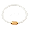 304 Stainless Steel with Polyester Metallic Cord Bracelets for Women BJEW-Z145-01G-32-4