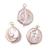 Natural Baroque Pearl Keshi Pearl Pendants PALLOY-JF04629-01-1
