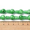 Natural Jade 3-Hole Guru Bead Strands G-K149-44-4