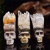 Natural Quartz Crystal Skull Display Decorations PW-WG44ED8-01-1