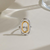 304 Stainless Steel Cuff Open Rings WGF45B4-01-1