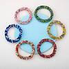 6Pcs 6 Colors Glass Beaded Crochet Stretch Bracelets Set BJEW-SZ0002-47-2