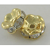 Middle East Rhinestone Spacer Beads X-RSB030NF-01G-1